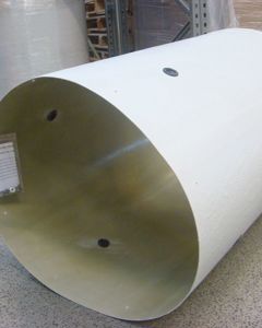 Extension for chimney DA600 outside duct dia 710 grey